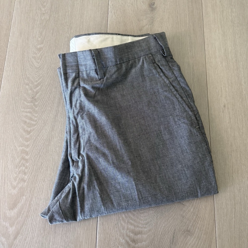 J. Press Chambray Pants Men's Size 33 (Unfinished) Cut #1044 Made In USA NWOT